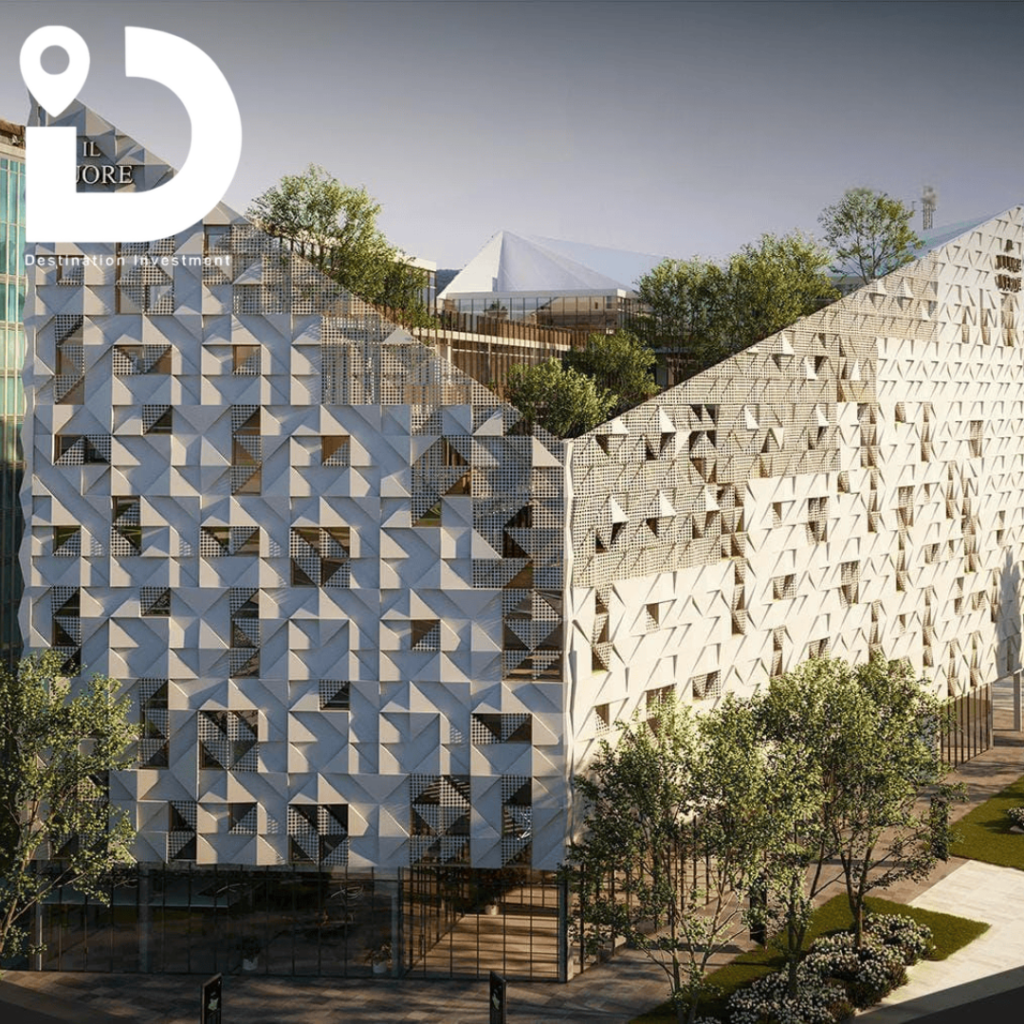 تصميم خارجي لمول IL Cuore Verde بالعاصمة الإدارية الجديدة"