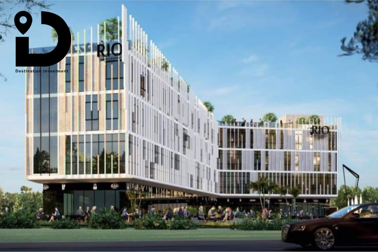 مدخل RIO Business Complex في حي البنفسج على محور السادات