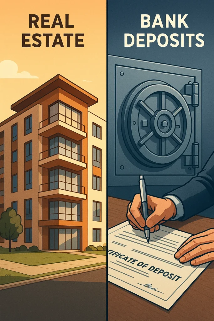 Real Estate or Bank Deposit