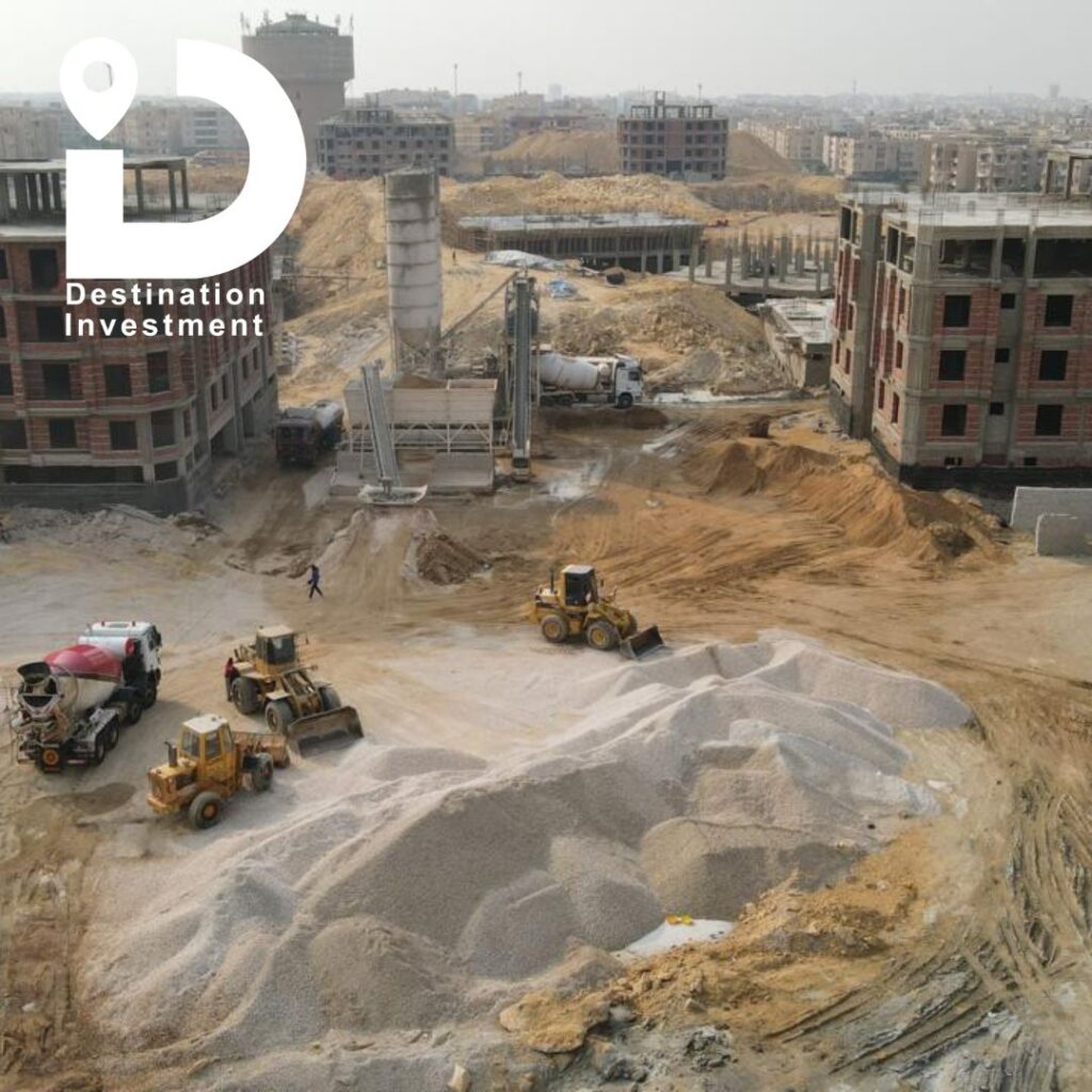وحدات Palm Capital تحت الإنشاء بتصميمات حديثة وجودة بناء عالية.