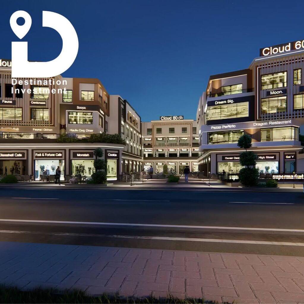 واجهة مشروع Cloud 60 Mall لشركة MNG للتطوير العقاري
