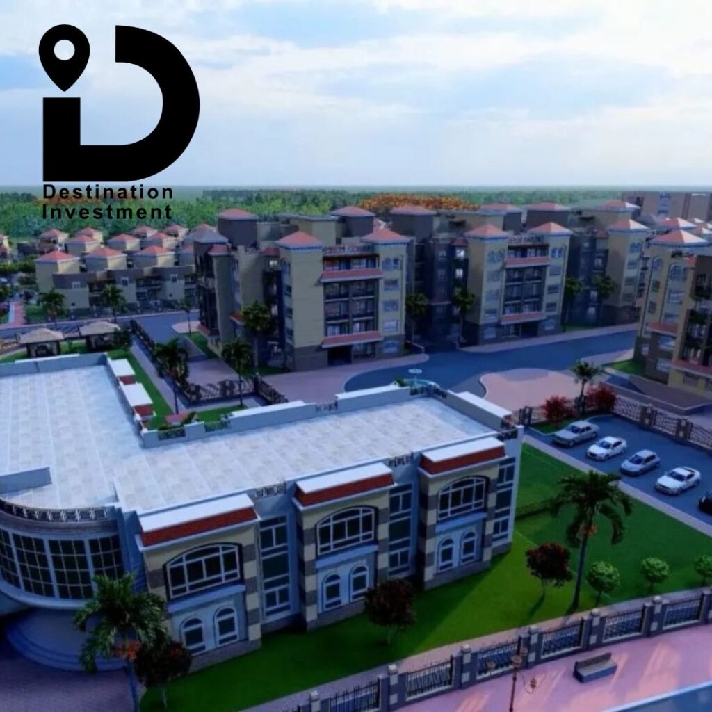 الواجهة الرئيسية لمشروع Lake Yard Residences بتصميم معماري عصري في قلب مدينة بدر