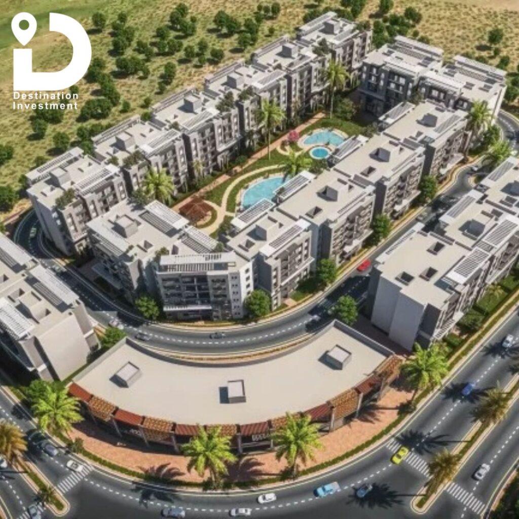 منظر بانورامي لمشروع FLW Residence من ZG Developments يظهر جمال التخطيط المعماري والمساحات الخضراء الممتدة
