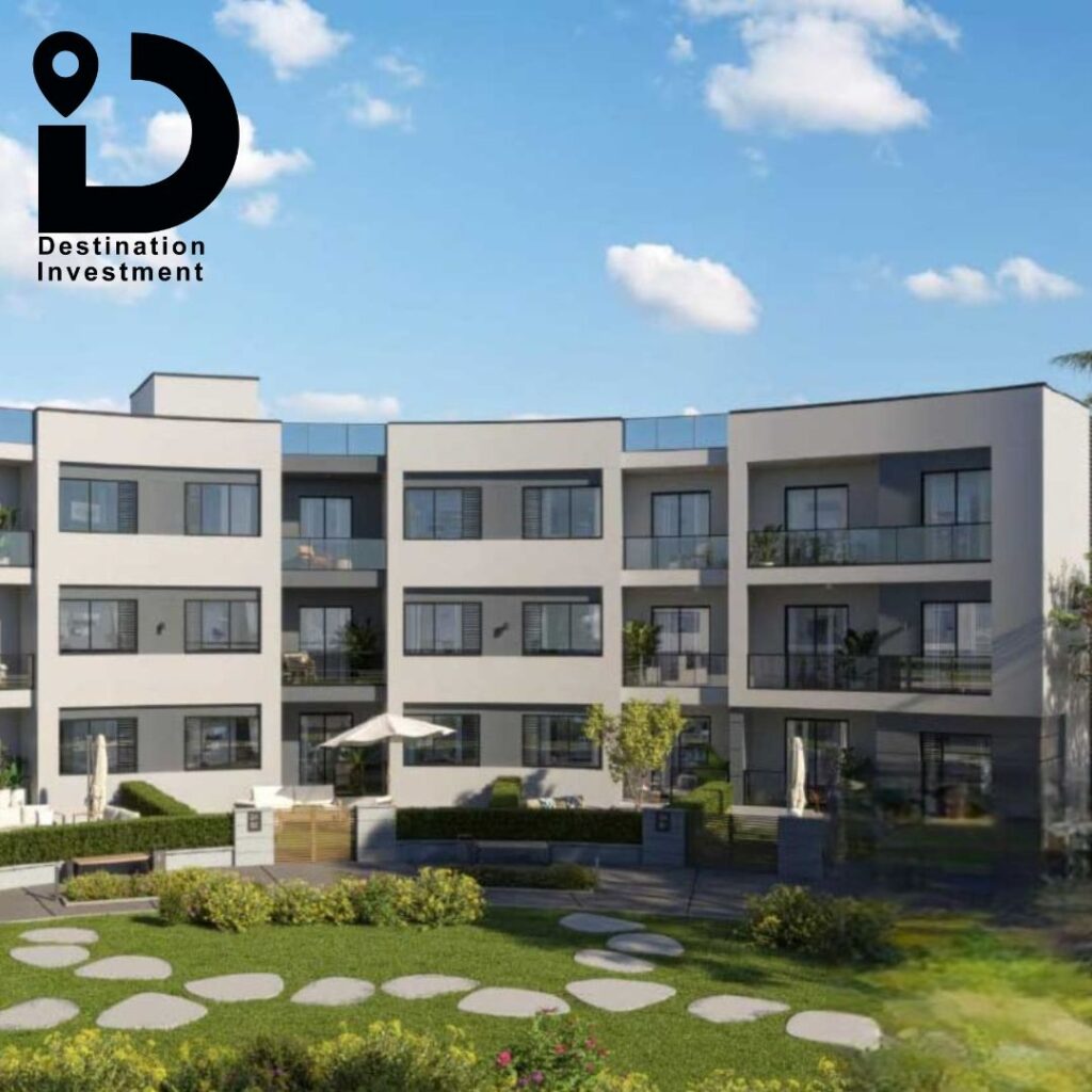 مساحات خضراء واسعة داخل مشروع Q North، بتطل على وحدات سكنية بتصميمات راقية