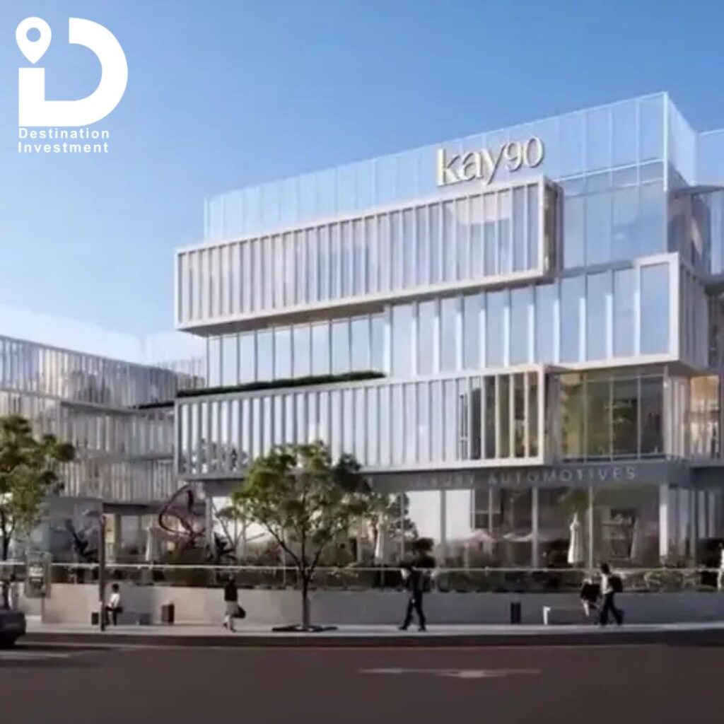 
الواجهة التجارية الخارجية للمول بتصميم معماري جذاب وإنسيابي
في مشروع Kay 90 – التجمع الخامس
من شركة Kandeel Developments