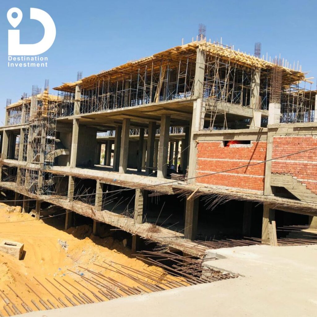 على ارض الواقع تطور البناء في مول 3 Sides Mall شركة  Nawassy Developments