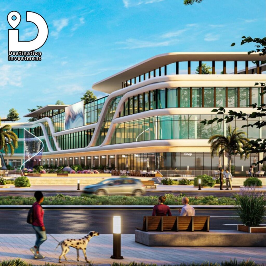 إطلالة مميزة لمشروع City HUB على شارع رئيسي بدمياط الجديدة.