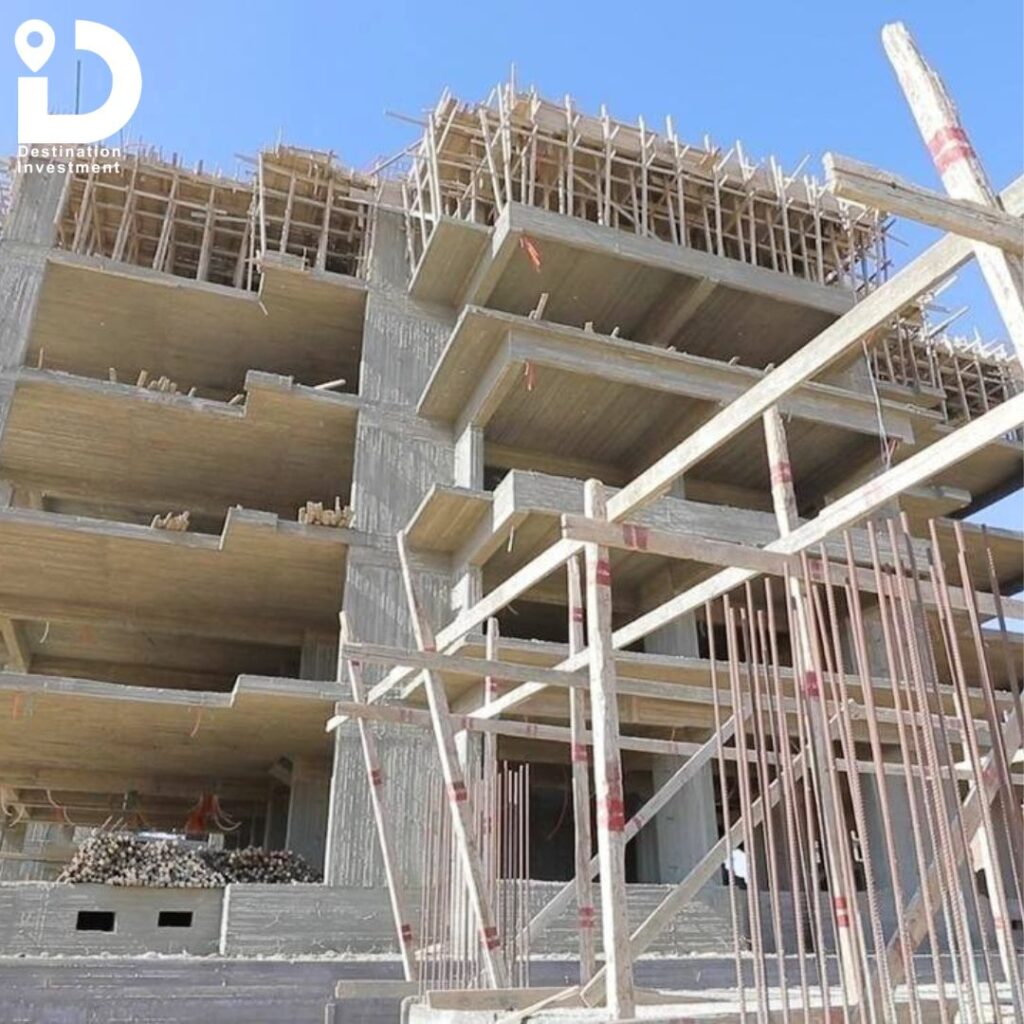 صورة للهياكل الخرسانية تحت التنفيذ – Better House Developments – Sky Capital
