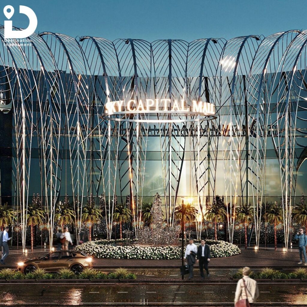 تصميم 3D خارجي حديث للمول – Developments – Sky Capital Mall New Capital
