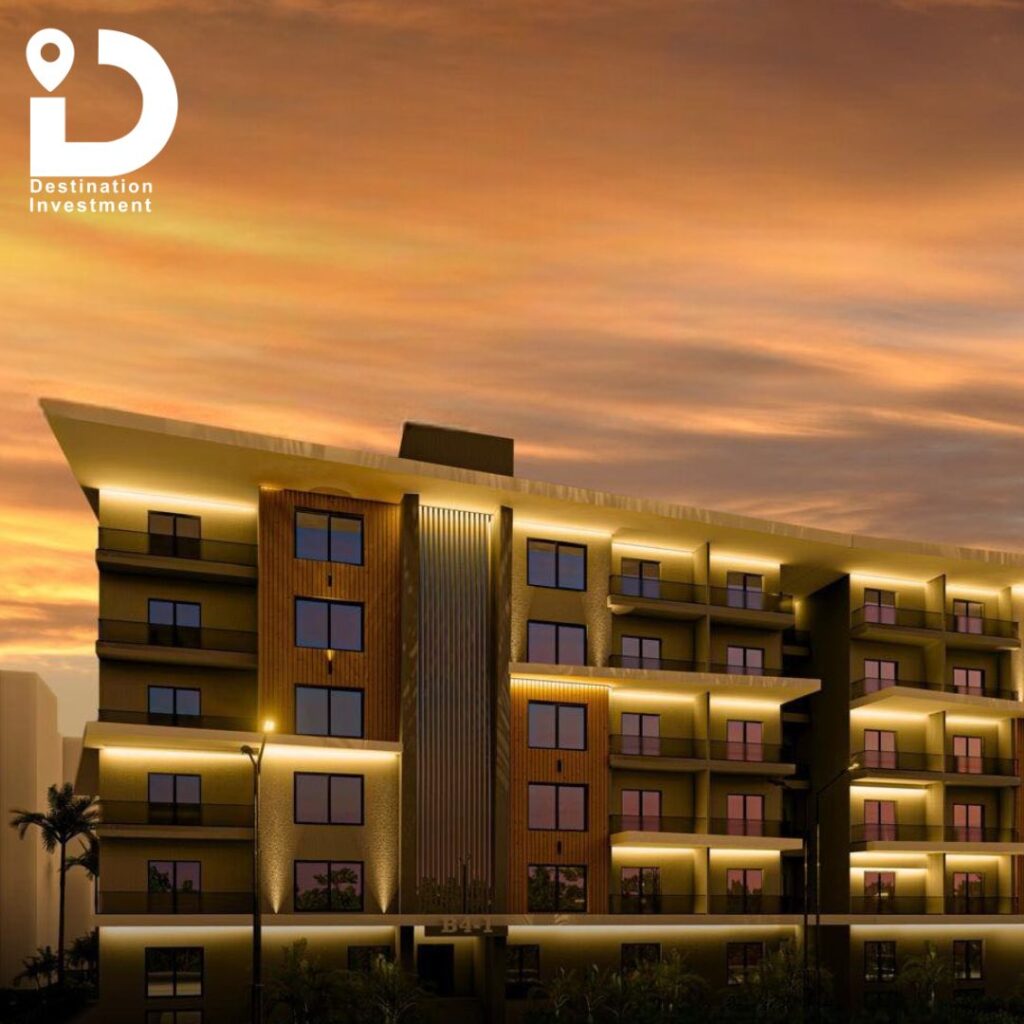 صورة 3D داخلية توضح التصميم العصري لإحدى الوحدات السكنية في Genova El Sheikh Zayed – Eastern Developments.