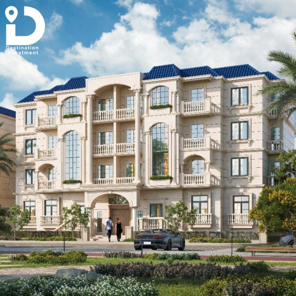 تصميم ثلاثي الأبعاد لواجهات مشروع Etala Compound – October Gardens – Elmanara Development.