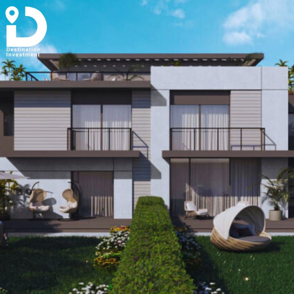 مساحات خارجية وحدائق خاصة مع فلل RoseVille New Cairo.