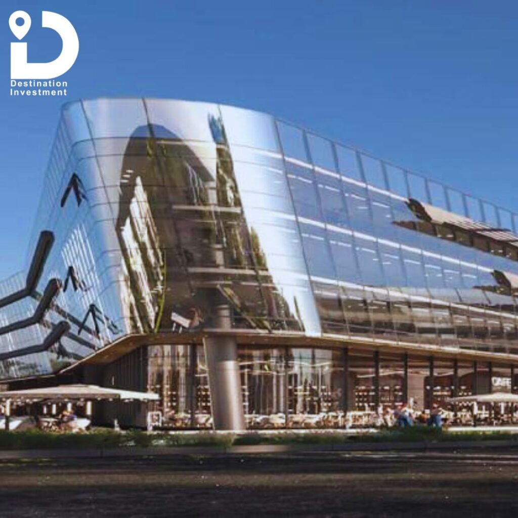 تصميم واجهة معمارية حديثة لمشروع Moray Mall New Cairo من تطوير Main Marks Developments.