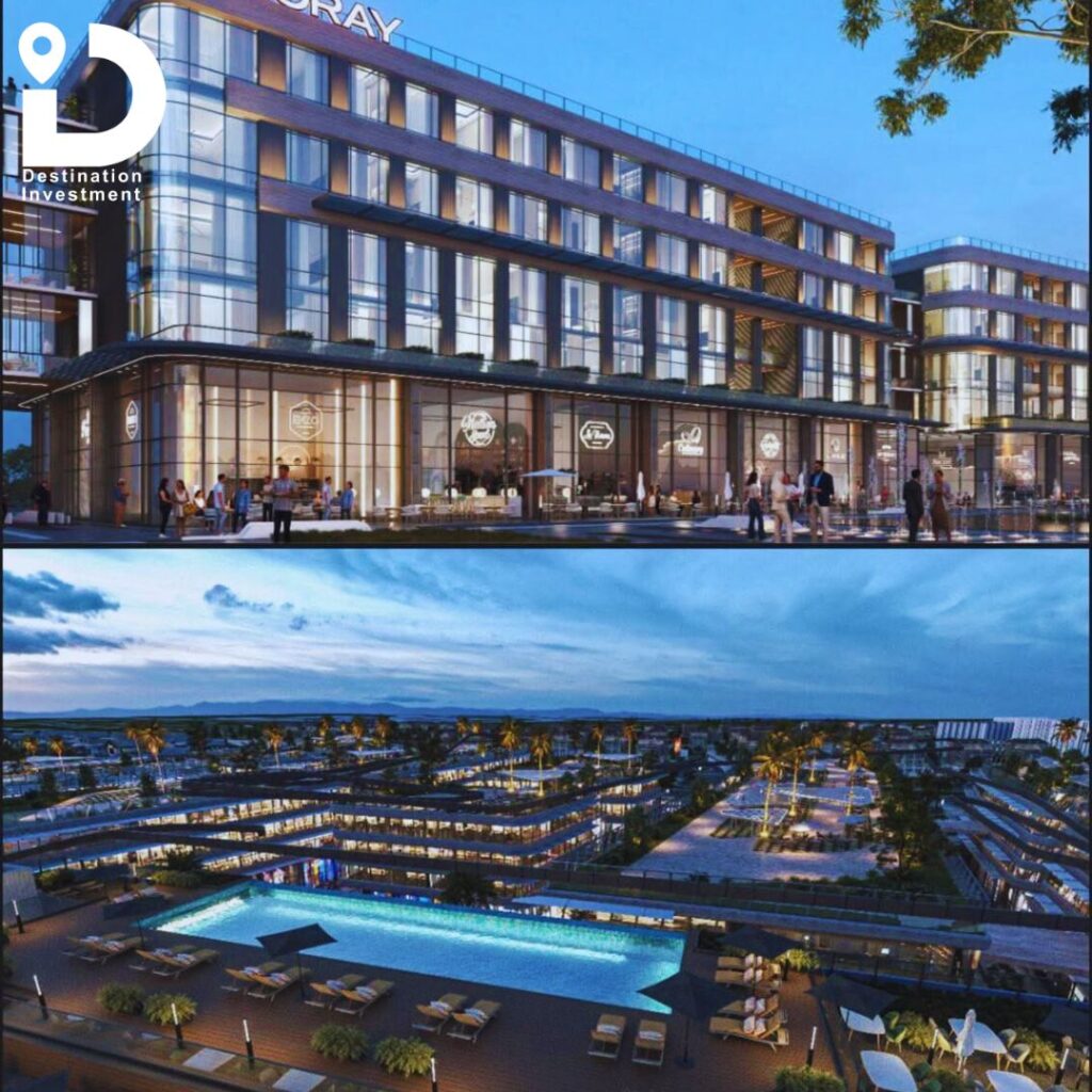 تصميم ثلاثي الأبعاد للواجهة الجانبية لمول Moray Mall New Cairo لشركة Main Marks Developments