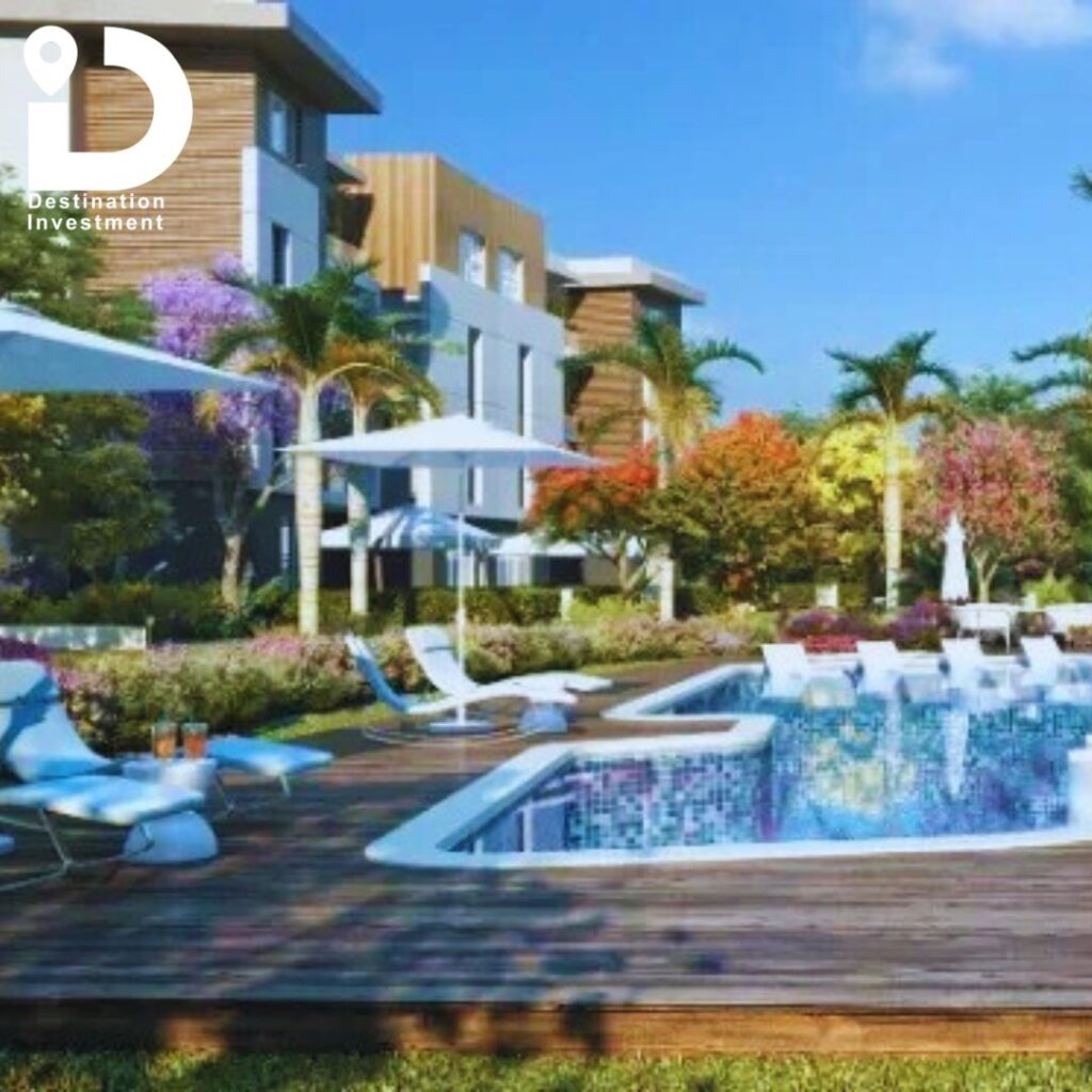 صورة ثلاثية الأبعاد توضح تخطيط الوحدات السكنية في مشروع Acasa Mia – التجمع الخامس لشركة Dar Al Alamia Development.
