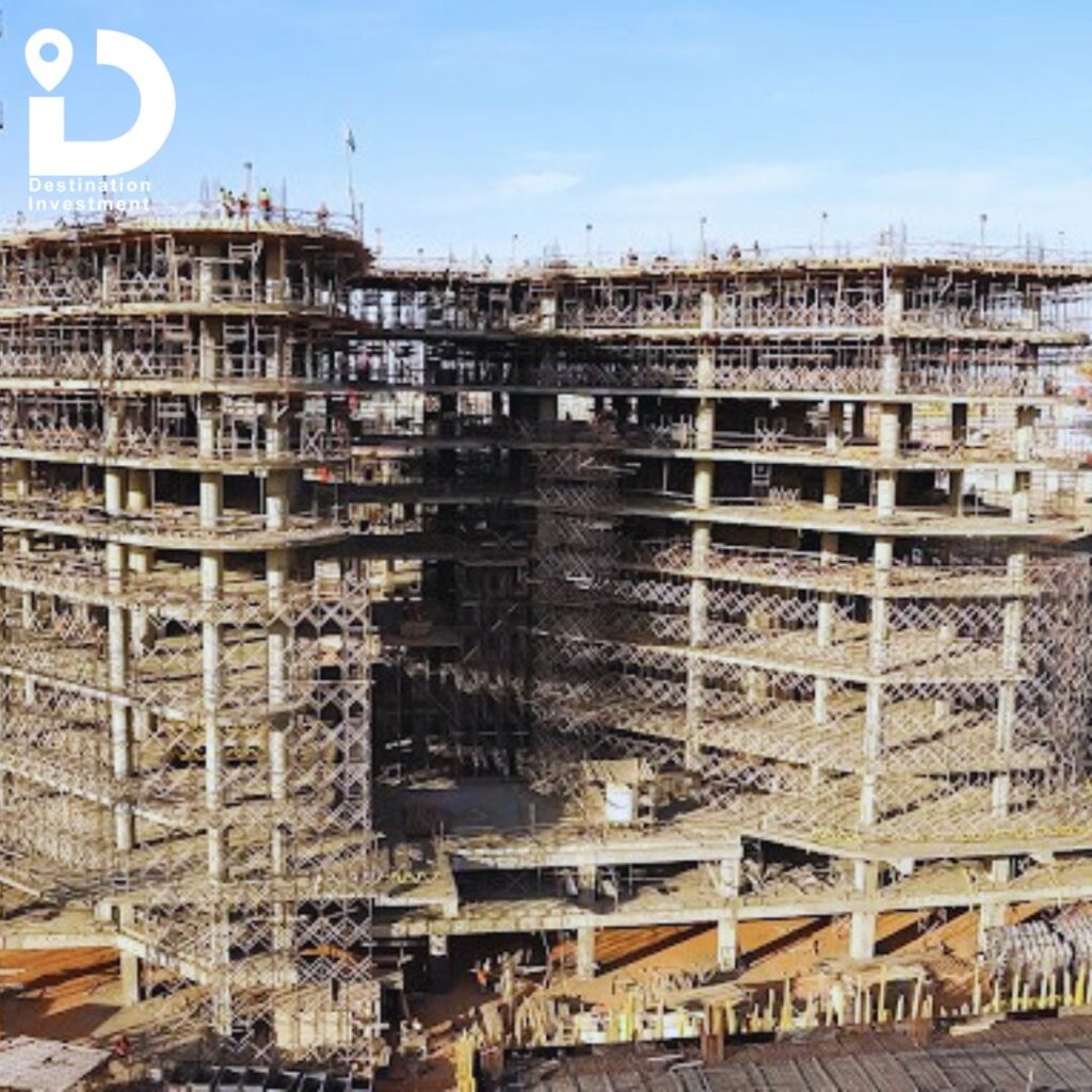 صورة للهياكل الخرسانية تحت التنفيذ – The Ark Developments – Mall The Ark Business