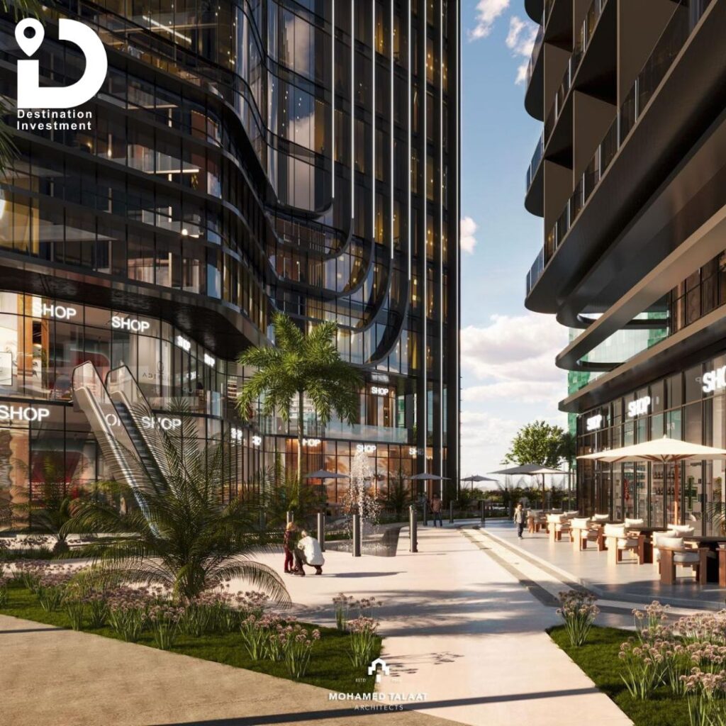 تصميم مدخل الأبراج والمناطق التجارية – Aayan Developments – Dâo Towers
